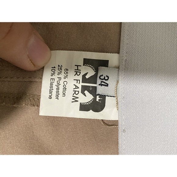 Hr Farm Women’s Equestrian Pants Horseback Riding Tan Size 34 - Picture 6 of 9